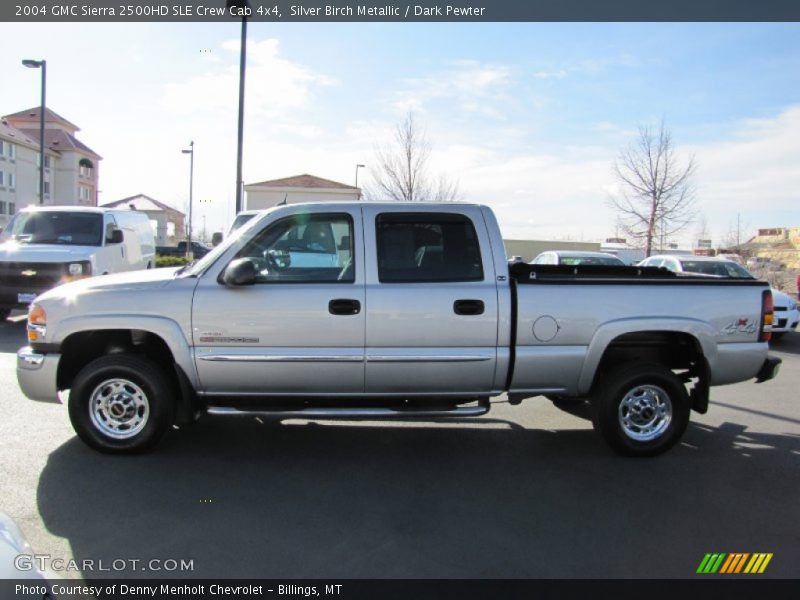Silver Birch Metallic / Dark Pewter 2004 GMC Sierra 2500HD SLE Crew Cab 4x4