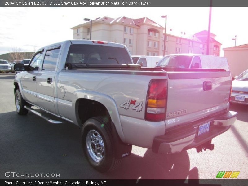 Silver Birch Metallic / Dark Pewter 2004 GMC Sierra 2500HD SLE Crew Cab 4x4