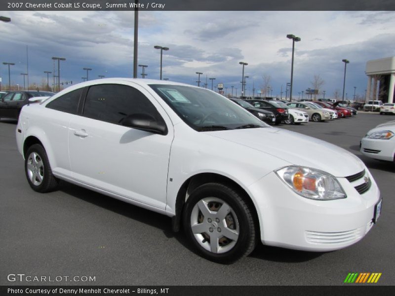 Summit White / Gray 2007 Chevrolet Cobalt LS Coupe