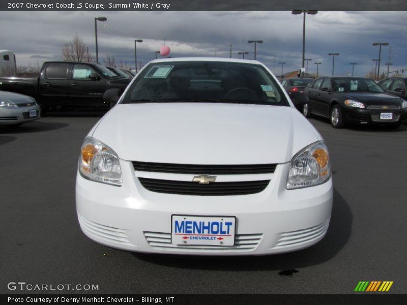 Summit White / Gray 2007 Chevrolet Cobalt LS Coupe