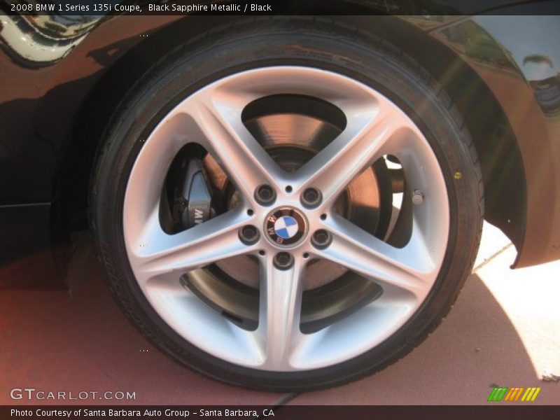 Black Sapphire Metallic / Black 2008 BMW 1 Series 135i Coupe