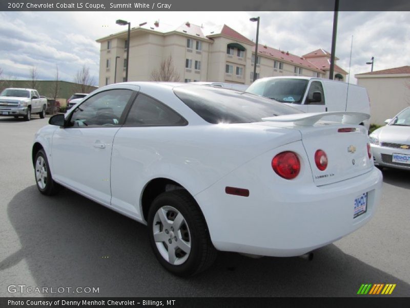 Summit White / Gray 2007 Chevrolet Cobalt LS Coupe