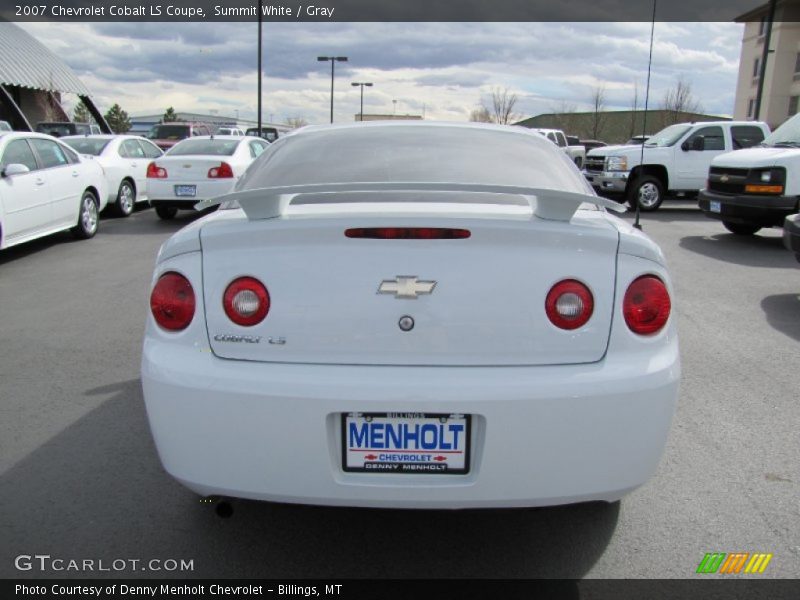 Summit White / Gray 2007 Chevrolet Cobalt LS Coupe