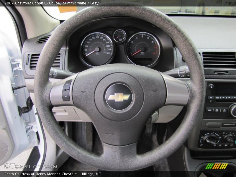 Summit White / Gray 2007 Chevrolet Cobalt LS Coupe