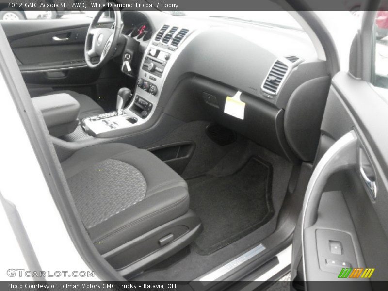 White Diamond Tricoat / Ebony 2012 GMC Acadia SLE AWD