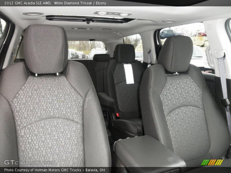 White Diamond Tricoat / Ebony 2012 GMC Acadia SLE AWD