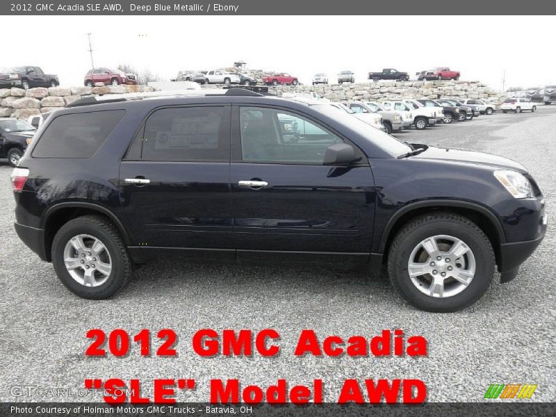 Deep Blue Metallic / Ebony 2012 GMC Acadia SLE AWD