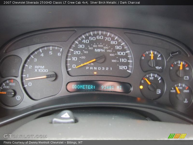 Silver Birch Metallic / Dark Charcoal 2007 Chevrolet Silverado 2500HD Classic LT Crew Cab 4x4