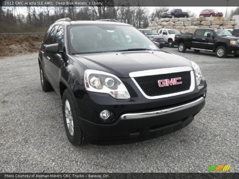 Deep Blue Metallic / Ebony 2012 GMC Acadia SLE AWD