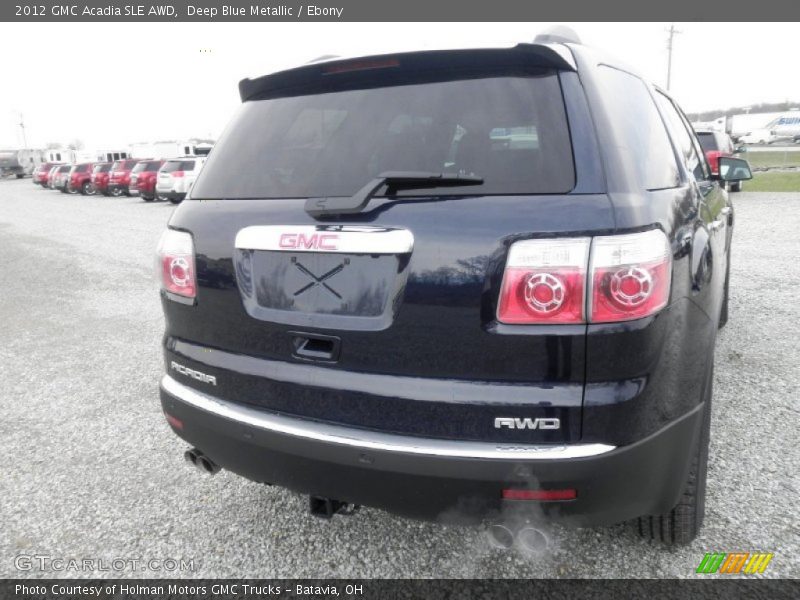 Deep Blue Metallic / Ebony 2012 GMC Acadia SLE AWD