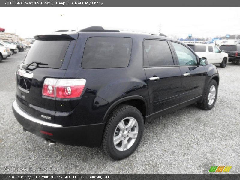Deep Blue Metallic / Ebony 2012 GMC Acadia SLE AWD