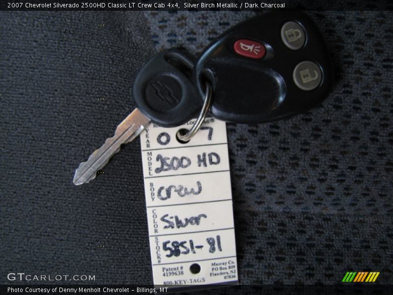 Silver Birch Metallic / Dark Charcoal 2007 Chevrolet Silverado 2500HD Classic LT Crew Cab 4x4