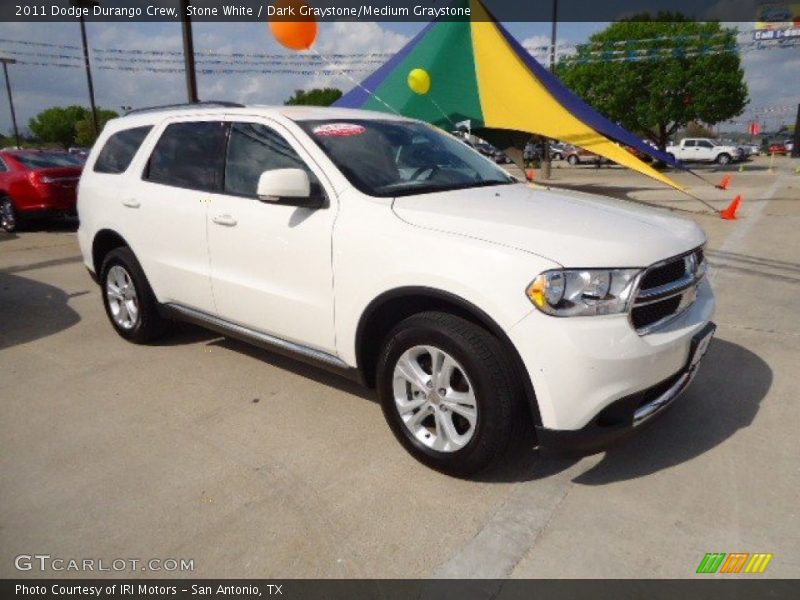 Stone White / Dark Graystone/Medium Graystone 2011 Dodge Durango Crew