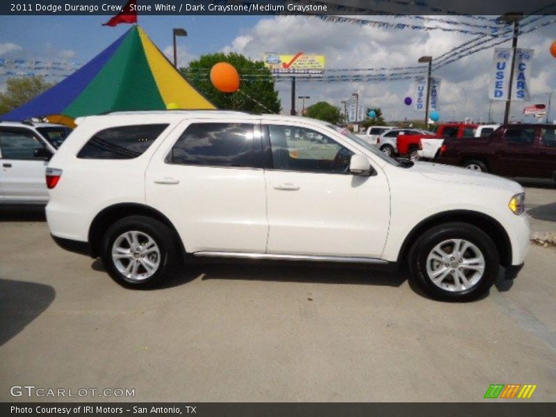 Stone White / Dark Graystone/Medium Graystone 2011 Dodge Durango Crew