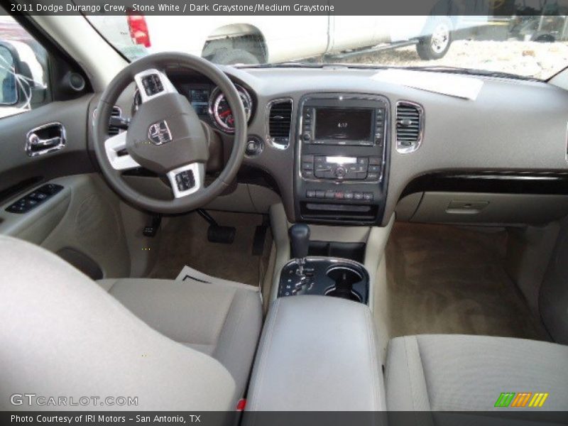 Stone White / Dark Graystone/Medium Graystone 2011 Dodge Durango Crew