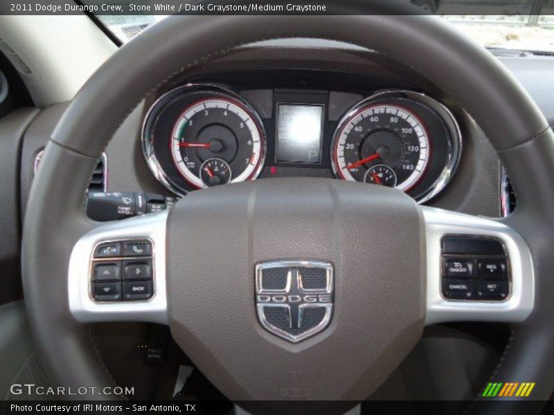 Stone White / Dark Graystone/Medium Graystone 2011 Dodge Durango Crew