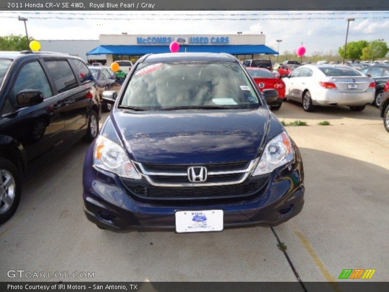 Royal Blue Pearl / Gray 2011 Honda CR-V SE 4WD