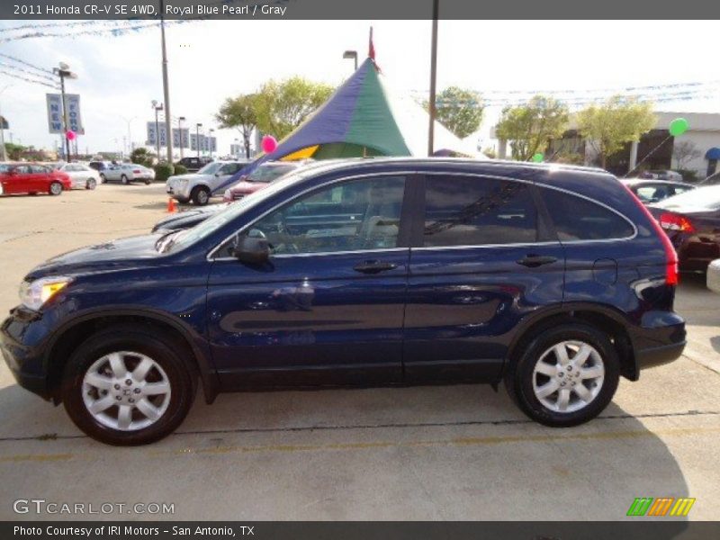 Royal Blue Pearl / Gray 2011 Honda CR-V SE 4WD