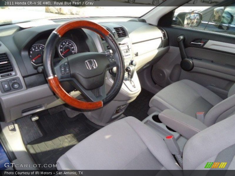 Royal Blue Pearl / Gray 2011 Honda CR-V SE 4WD
