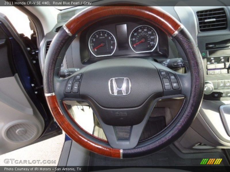 Royal Blue Pearl / Gray 2011 Honda CR-V SE 4WD