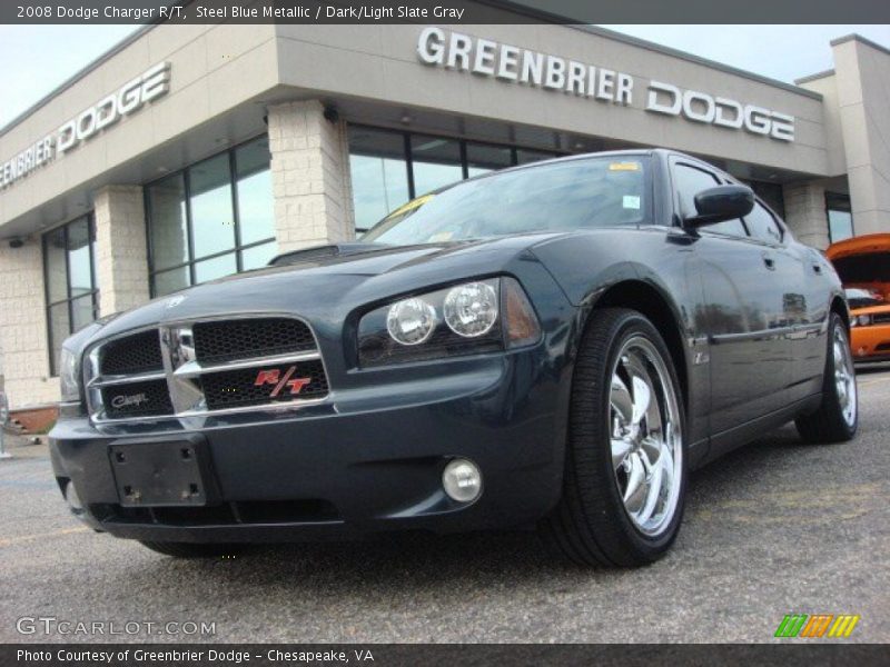 Steel Blue Metallic / Dark/Light Slate Gray 2008 Dodge Charger R/T