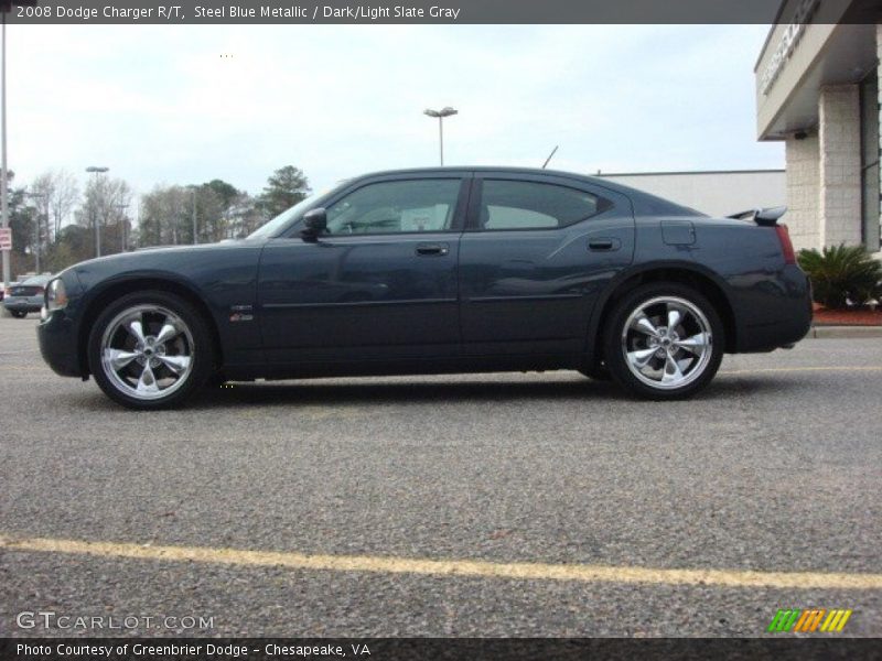 Steel Blue Metallic / Dark/Light Slate Gray 2008 Dodge Charger R/T