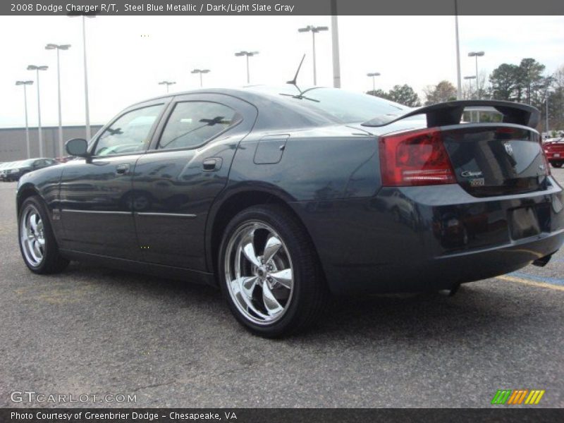 Steel Blue Metallic / Dark/Light Slate Gray 2008 Dodge Charger R/T