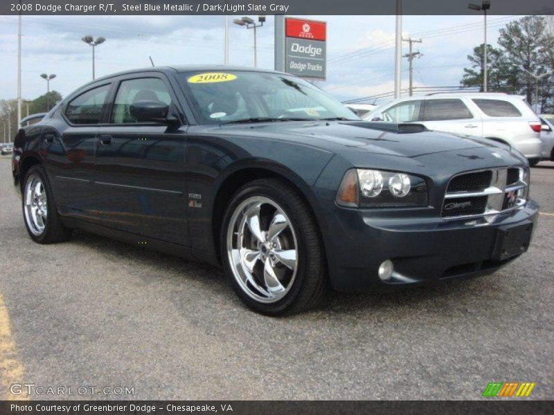 Steel Blue Metallic / Dark/Light Slate Gray 2008 Dodge Charger R/T