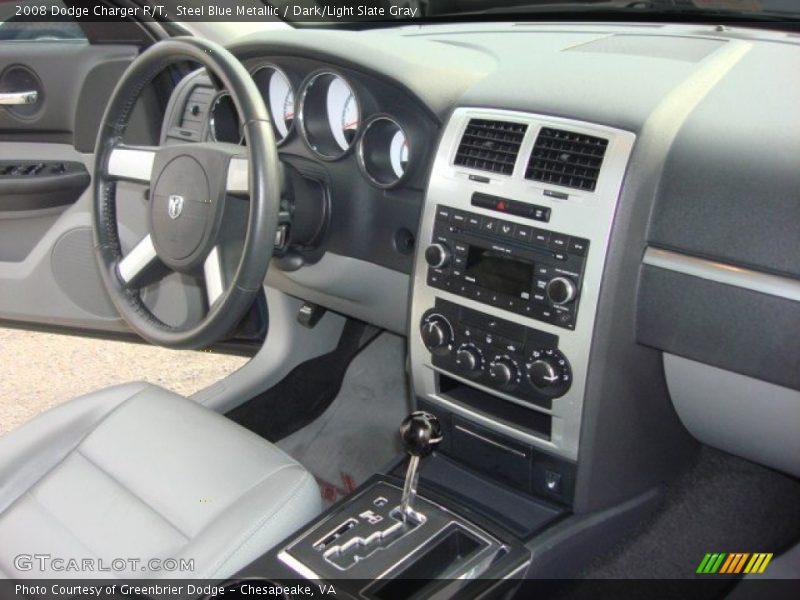 Steel Blue Metallic / Dark/Light Slate Gray 2008 Dodge Charger R/T