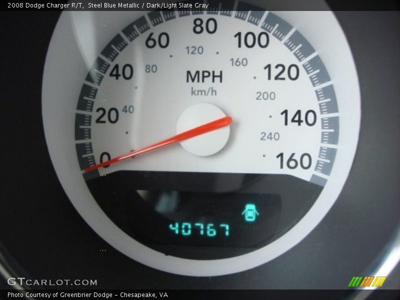 Steel Blue Metallic / Dark/Light Slate Gray 2008 Dodge Charger R/T