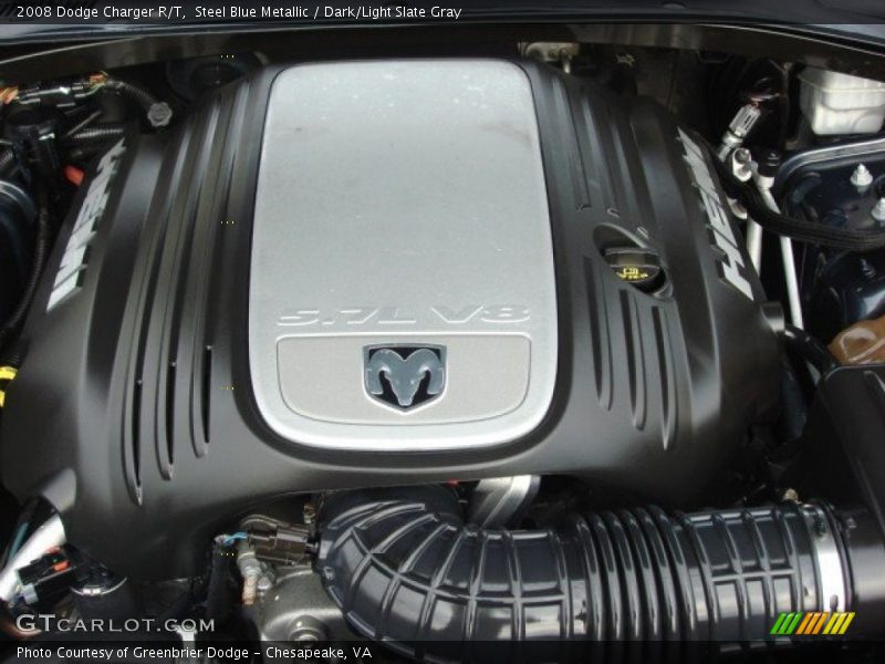 Steel Blue Metallic / Dark/Light Slate Gray 2008 Dodge Charger R/T