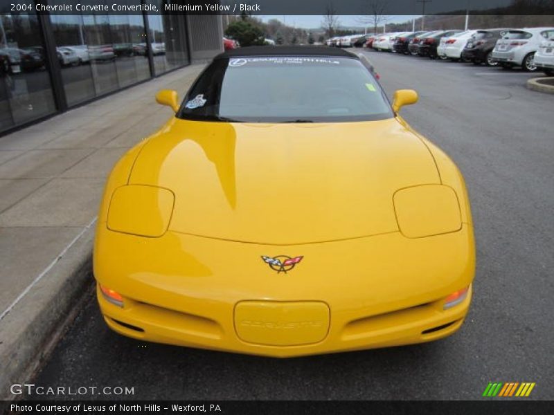 Millenium Yellow / Black 2004 Chevrolet Corvette Convertible