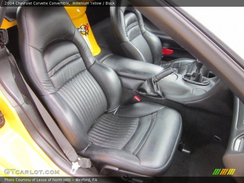 Millenium Yellow / Black 2004 Chevrolet Corvette Convertible