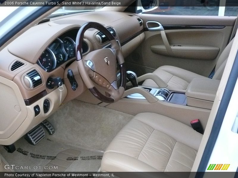 Sand White / Havanna/Sand Beige 2006 Porsche Cayenne Turbo S