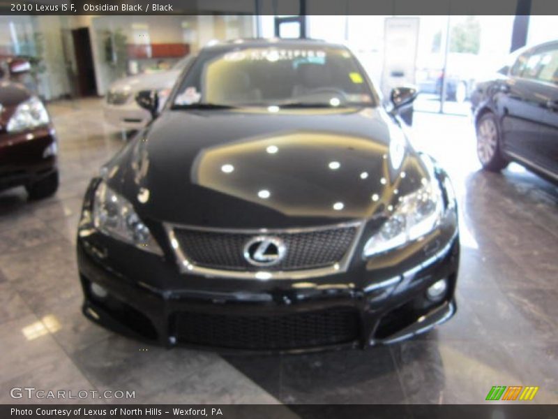 Obsidian Black / Black 2010 Lexus IS F