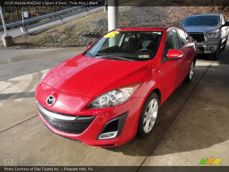 True Red / Black 2010 Mazda MAZDA3 s Sport 4 Door