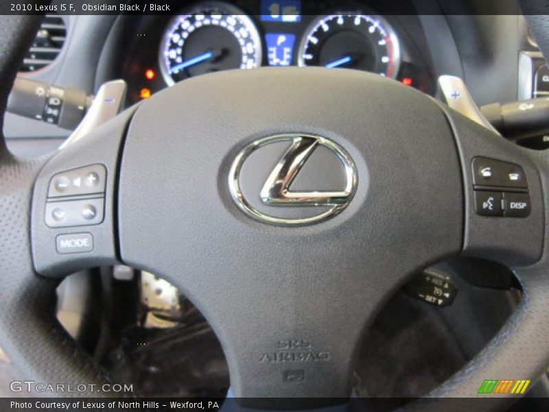Obsidian Black / Black 2010 Lexus IS F