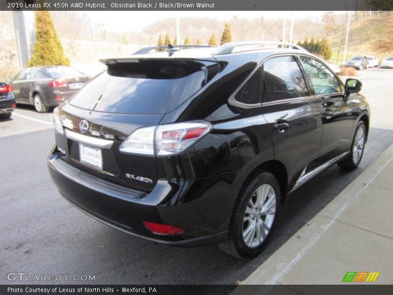 Obsidian Black / Black/Brown Walnut 2010 Lexus RX 450h AWD Hybrid