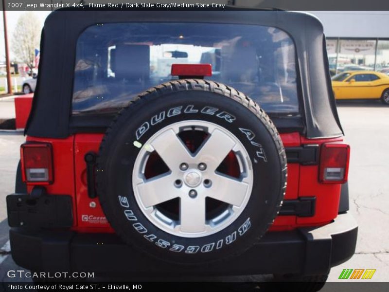 Flame Red / Dark Slate Gray/Medium Slate Gray 2007 Jeep Wrangler X 4x4
