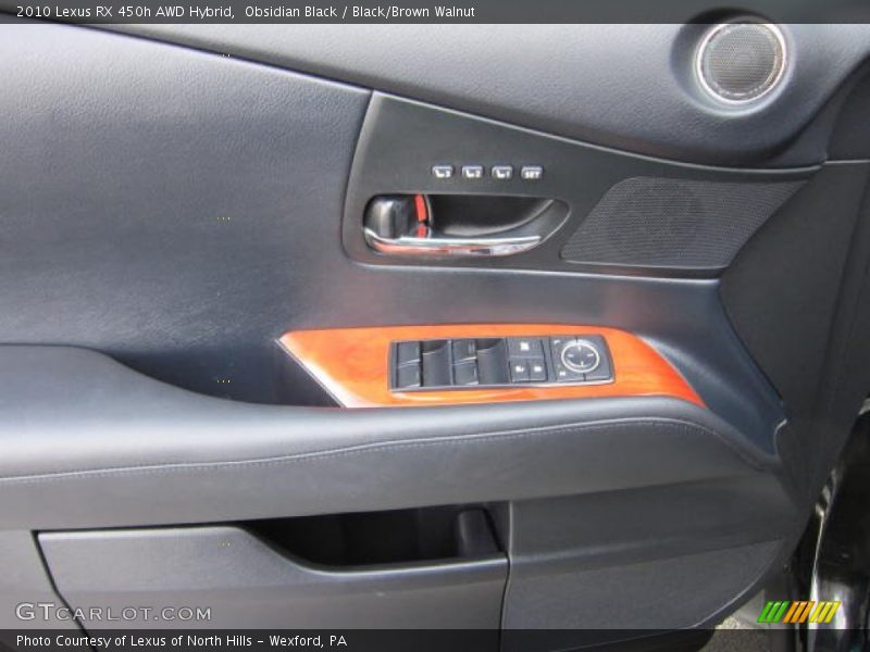 Obsidian Black / Black/Brown Walnut 2010 Lexus RX 450h AWD Hybrid