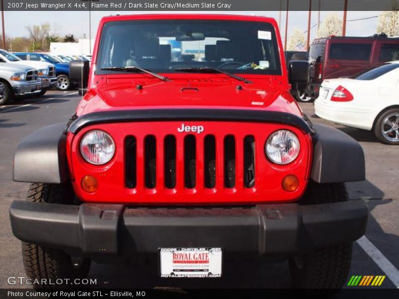 Flame Red / Dark Slate Gray/Medium Slate Gray 2007 Jeep Wrangler X 4x4