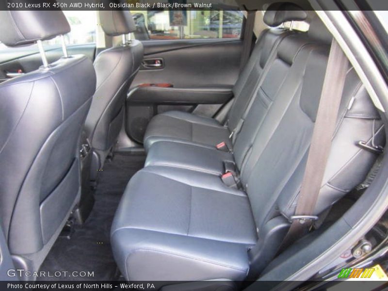 Obsidian Black / Black/Brown Walnut 2010 Lexus RX 450h AWD Hybrid