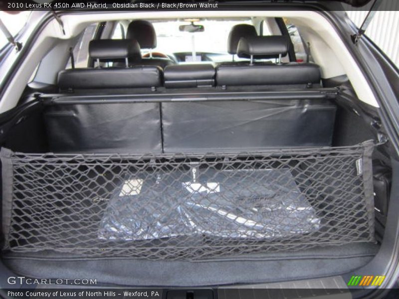 Obsidian Black / Black/Brown Walnut 2010 Lexus RX 450h AWD Hybrid
