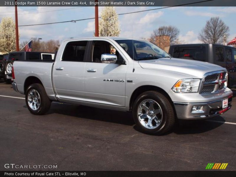  2011 Ram 1500 Laramie Crew Cab 4x4 Bright Silver Metallic