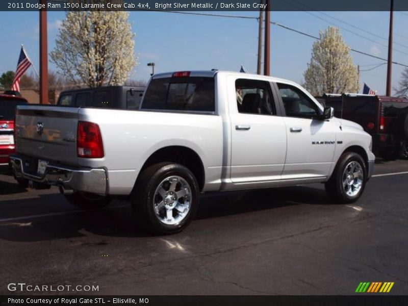 Bright Silver Metallic / Dark Slate Gray 2011 Dodge Ram 1500 Laramie Crew Cab 4x4