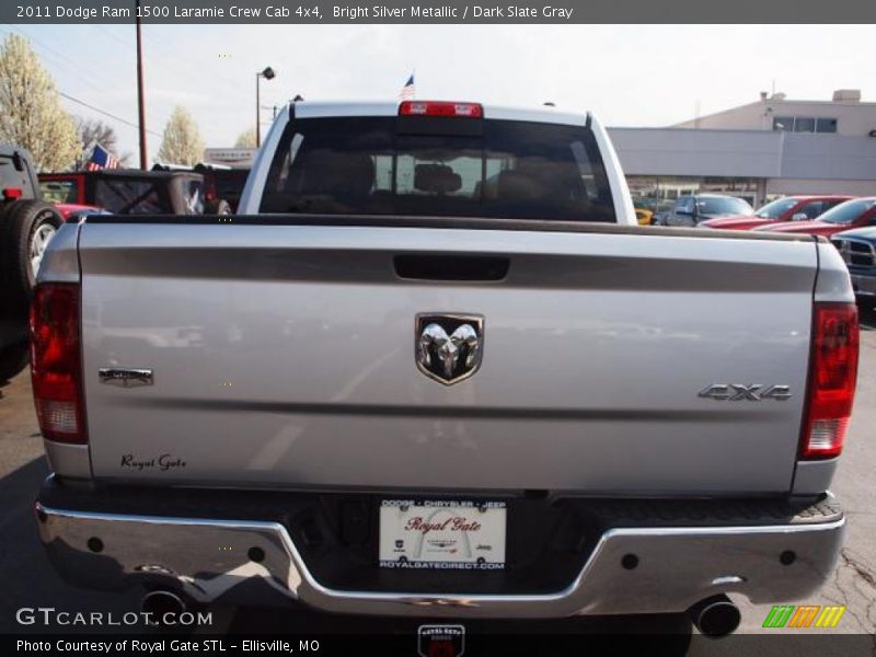 Bright Silver Metallic / Dark Slate Gray 2011 Dodge Ram 1500 Laramie Crew Cab 4x4