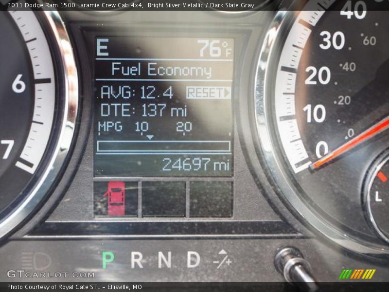 Bright Silver Metallic / Dark Slate Gray 2011 Dodge Ram 1500 Laramie Crew Cab 4x4
