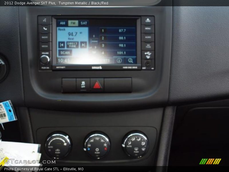 Tungsten Metallic / Black/Red 2012 Dodge Avenger SXT Plus