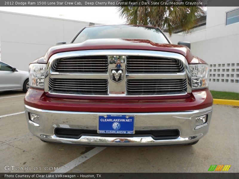 Deep Cherry Red Crystal Pearl / Dark Slate Gray/Medium Graystone 2012 Dodge Ram 1500 Lone Star Crew Cab