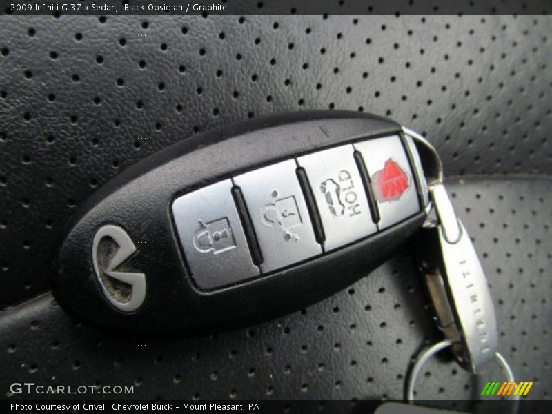 Black Obsidian / Graphite 2009 Infiniti G 37 x Sedan